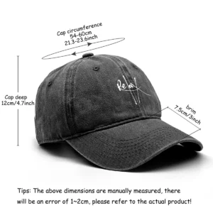 Relax Print Snapback Baseball Caps Mesh Hat Casual Slouchy Adjustable Caps Ideal Choice For Outdoor Sports One Size Fits All