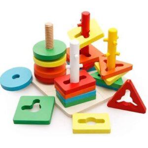 High Quality Four Set of Columns Puzzle Blocks