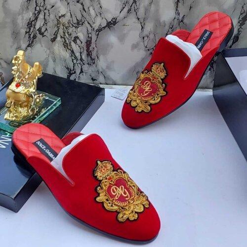 Quality D&G Half Shoes for Men - Red